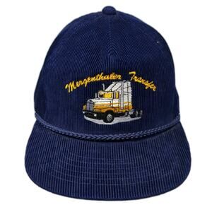 Mergenthaler Transfer Strapback Rope Hat Blue One Size Corduroy Outdoor